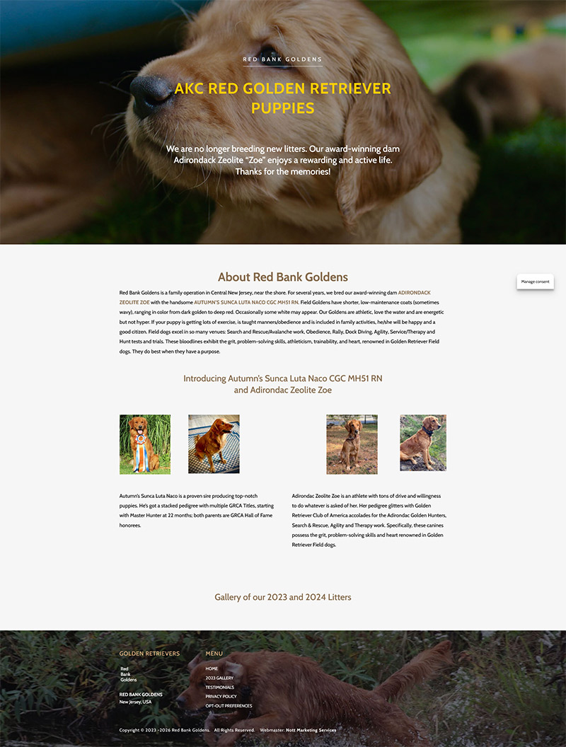 redbank goldens model